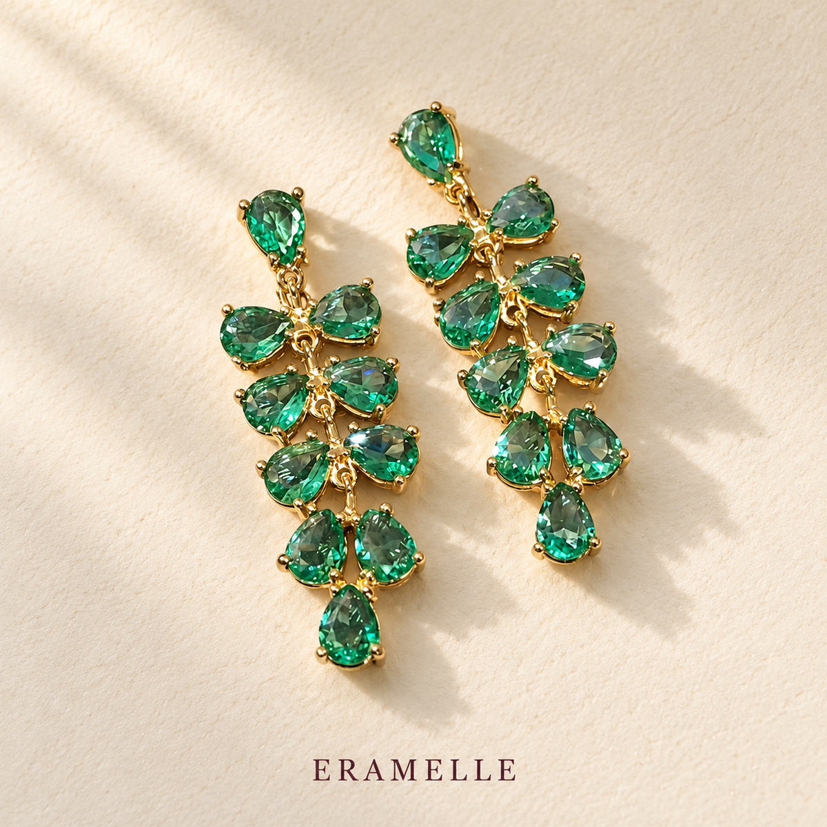 Countess Green Drop Earrings