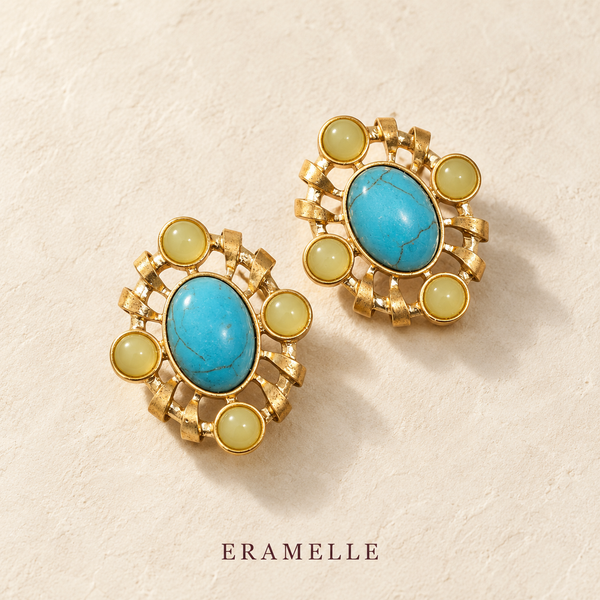 Amber Teardrop Earrings