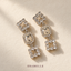 Burgundy Heart Earrings