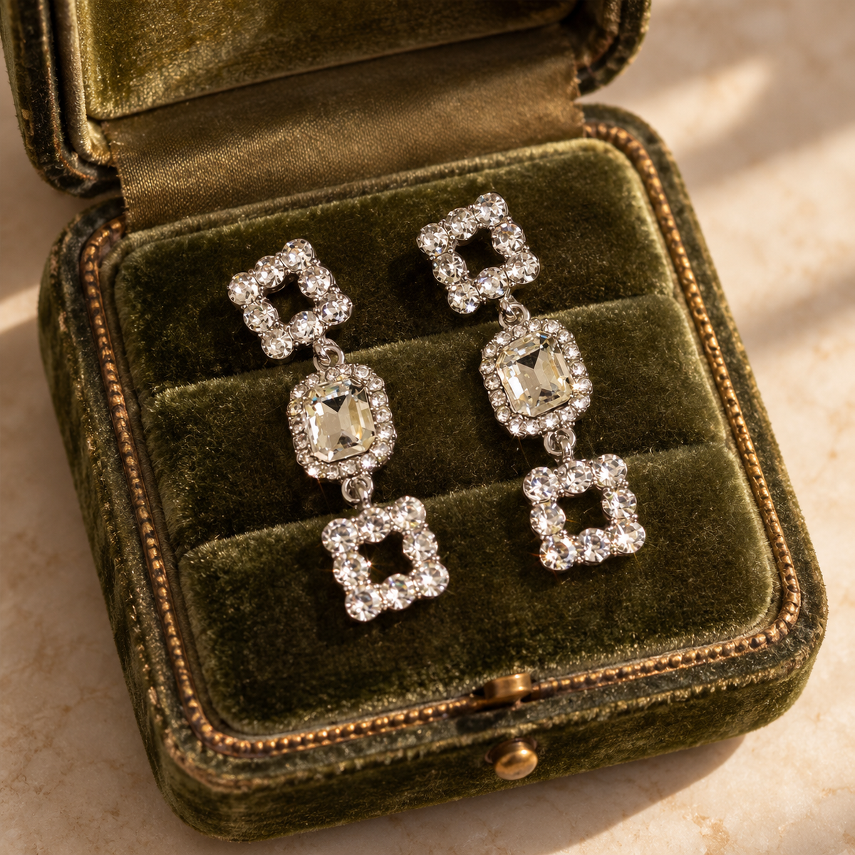 Burgundy Heart Earrings