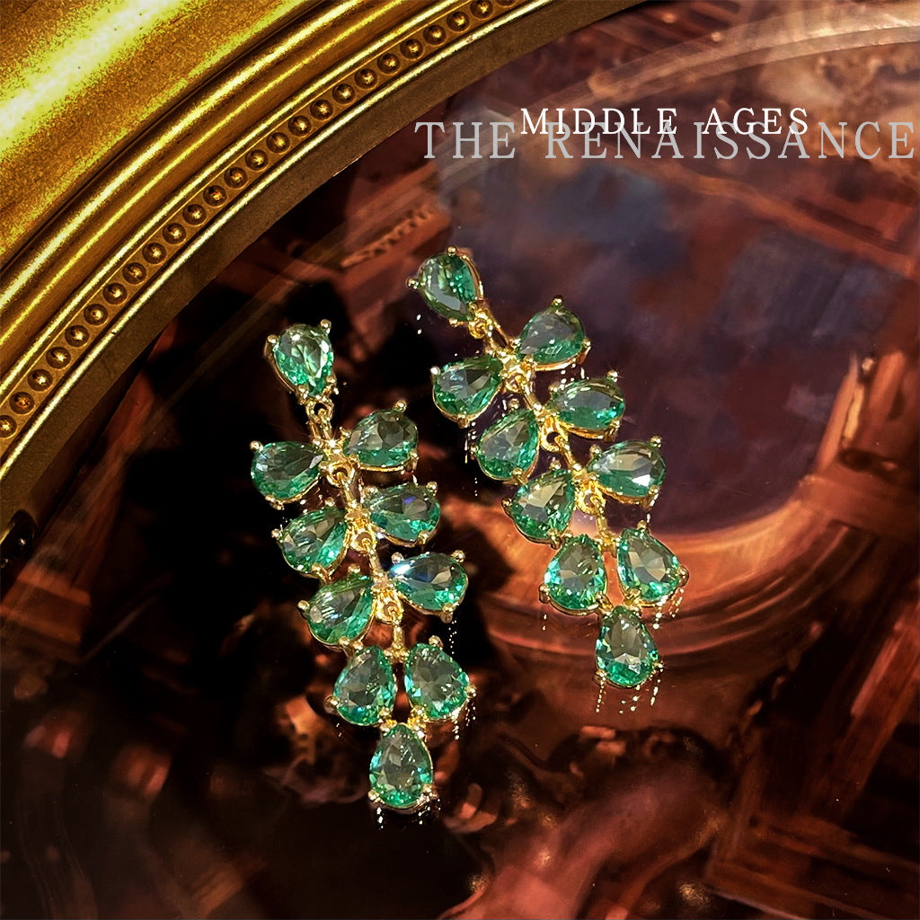Countess Green Drop Earrings Main image