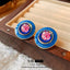 Blue Rose Earrings